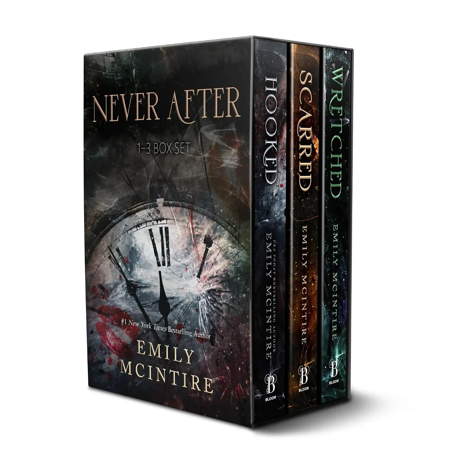 Never After Series Boxed Set, Books : Hooked, Scarred, and Wretched - Paperback