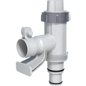 Patented Plunger Valve Plus with Pool Hose Adapter and Pool Pipe Holder, Above Ground Pool Replacement Parts Accessories