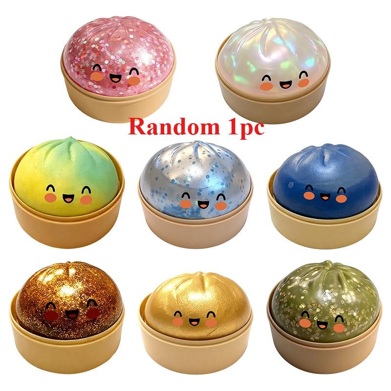 Dumpling Squishy Cheese Toy Ornaments Simulation Cheese Butter Squeeze Ball Fidget Toy Stress Relieve Slow Rebound Relief Soap