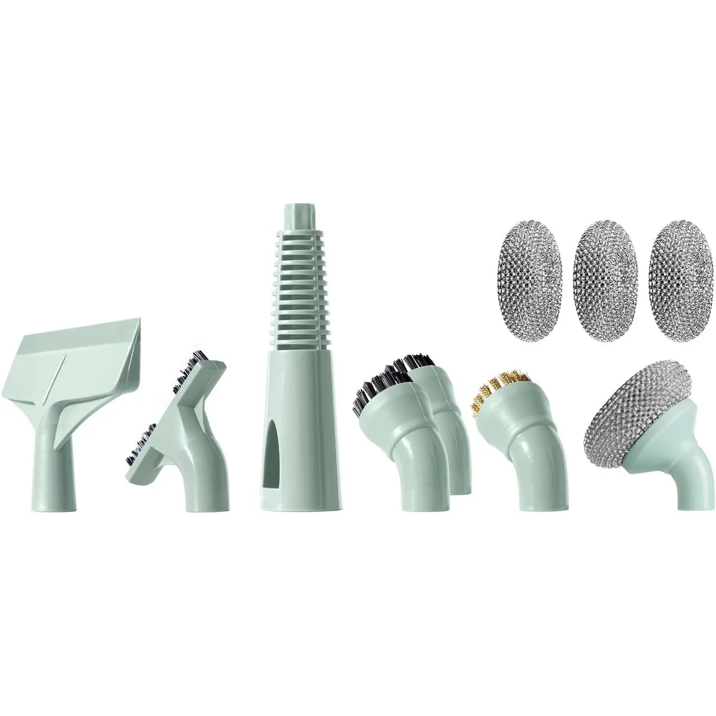 11 count Brush Heads, Mop  for -in-1 Steam Mop NB602N | Brass, Gap, Nylon, Magic Brushes, Steam Jet Nozzle and ,  Accessories