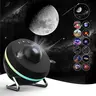 Galaxy Projector Night Light, USB Powered Starry Sky Moon Projector Night Light, Ambient Light for Bedroom & Home Decor, Aurora Projector Lamp, Starlight Projector