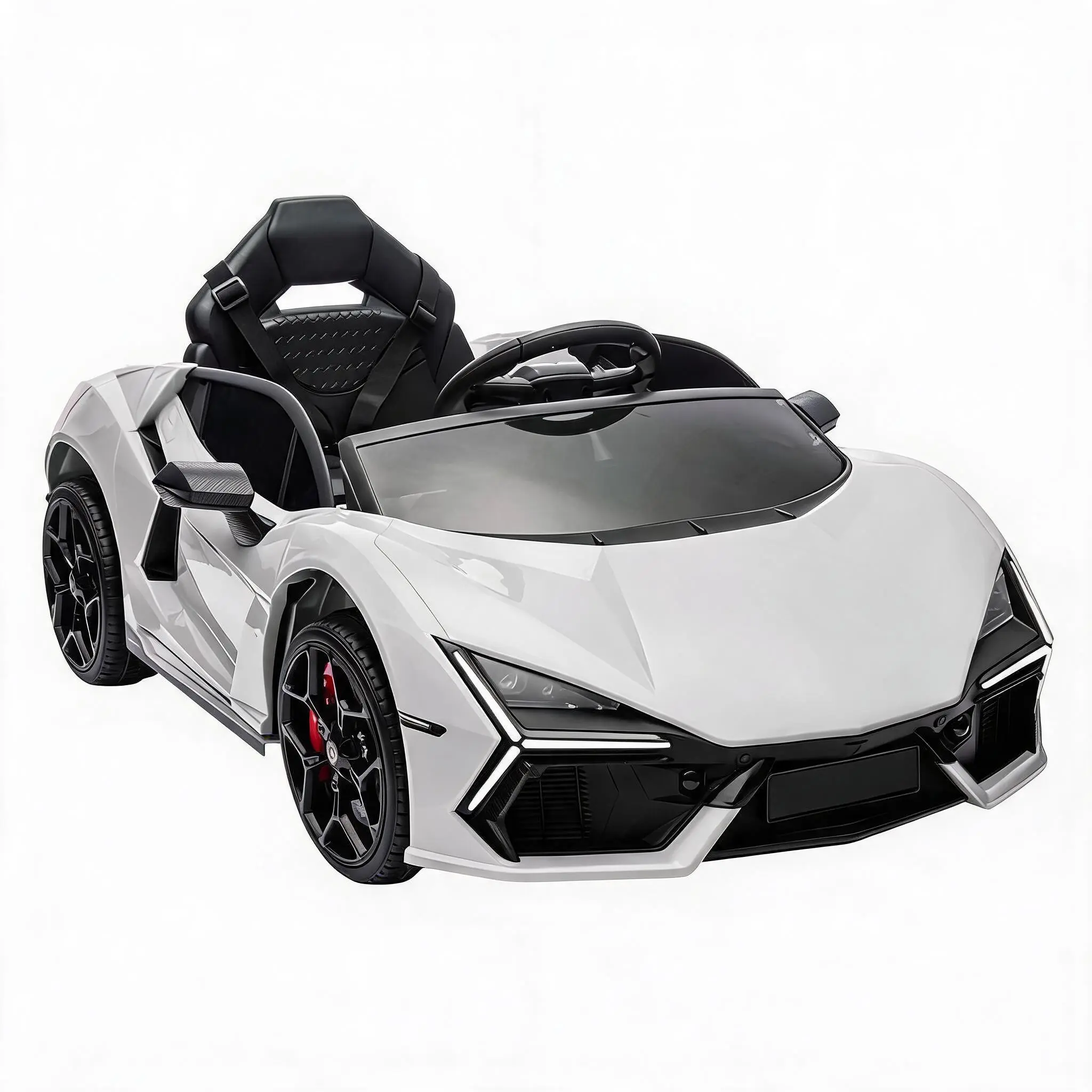 12V Kids Ride On Car, Electric Car for Kids Over 37 Months, Battery Powered Sports Car Toy with Remote Control, Bluetooth, Headlight, Music, Multiple Colors