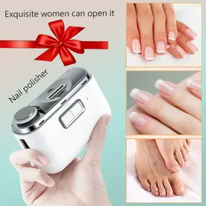 2-In-1 Electric Nail Clipper, Cordless Nail Trimmer, USB Rechargeable, LED Light, Safety Design, for Adults & Elderly, Portable Manicure Tool, Perfect Gift