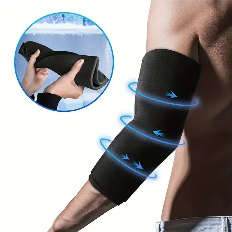 Sports Ice Gel Elbow Pad, Cold Therapy Knee Brace, Arm Protector, Elastic Compression Gel Sleeve, Sports Injury Protection Gear