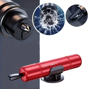 Car Emergency Safety Hammer, Two-In-One Window Breaker and Seatbelt Cutter, Tungsten Steel Auto Escape Tool, Universal Fit for All Cars