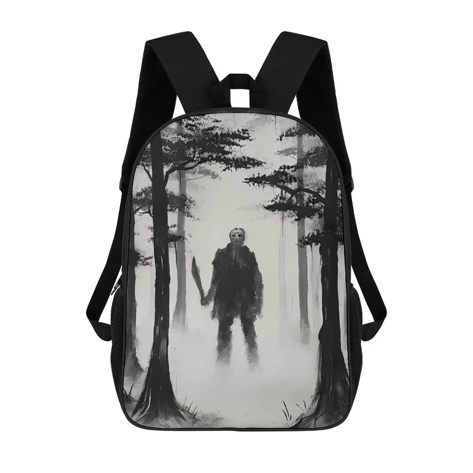 Jason Voorhees Backpack Middle Bookbag Laptop Lightweight Durable Bookbag Travel Back Pack for Women Men Teens 17 Inches