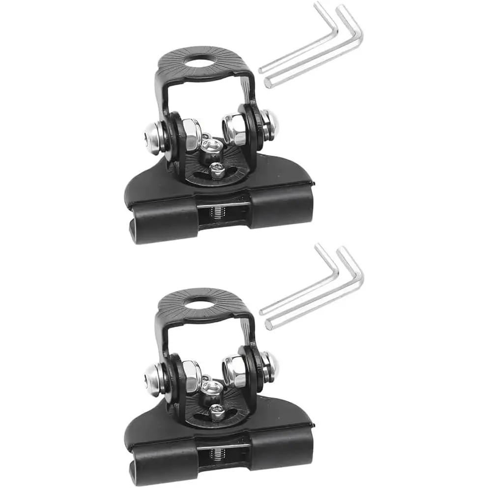 LED Light Bar Mounting Bracket, 2 count Adjustable  Pillar  Lighting Mount Clamp Holder with Hex Wrenches, Auto Lamp Accessories,  for Off-Road  SUV (Black)