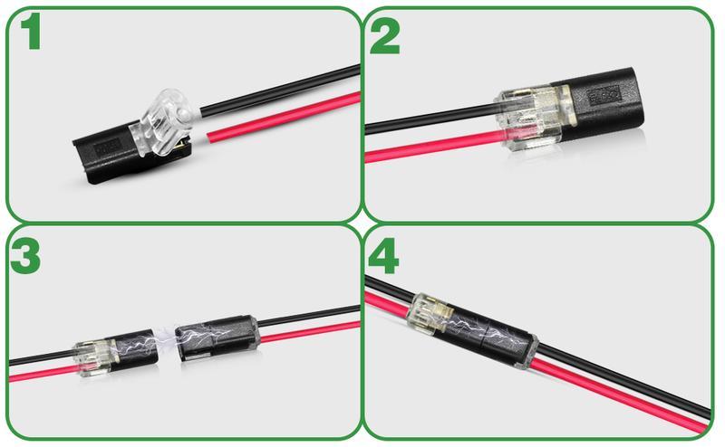Double-Wire Plug-in Connector Led Light Strip Connectors 2 Pin,Led Strip Lights Connectors Low Voltage Wire Connector with Locking Buckle,Fast Connect Plugs Led Connectors for Strip Lights-YY.