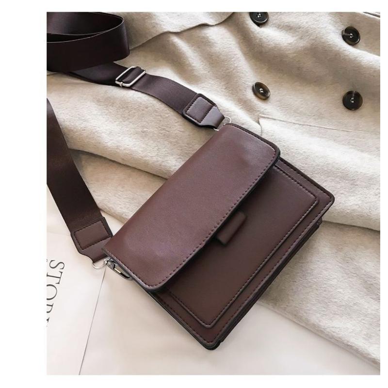 Small Bag For Women Ins Versatile Wide Shoulder Strap Square Retro One Crossbody Small Bag For Women Ins Versatile Wide Shoulder Strap Square Retro One Crossbody