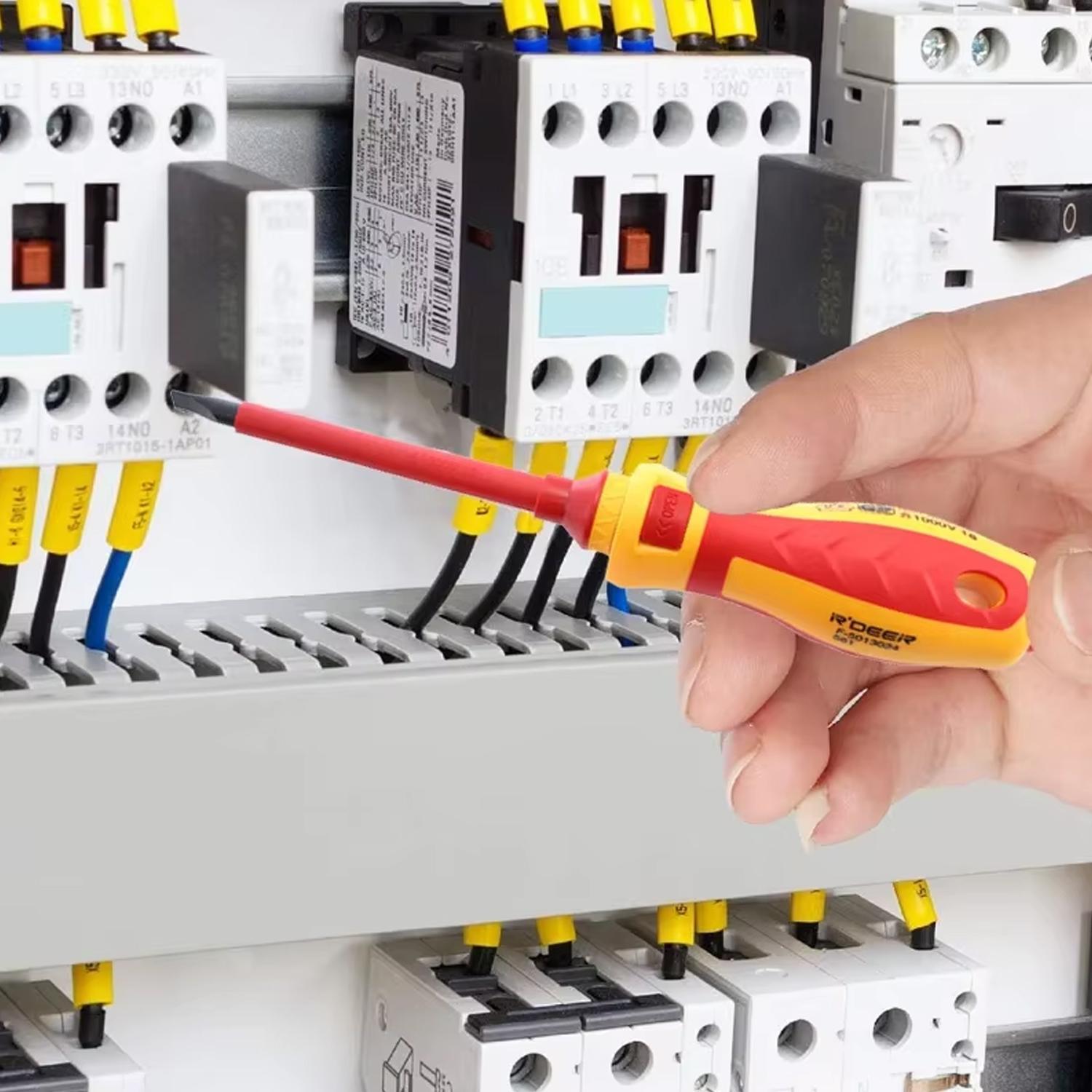 Insulated Screwdriver Tool Kit, Hex Shank Screwdriver, Multipurpose Professional Hand Tool Set, Durable Screwdriver Set for Home, Office and Industrial Use, Tool Box