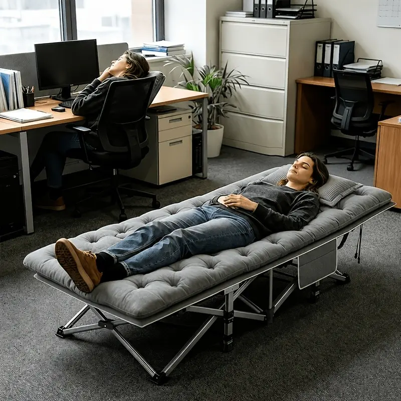 Folding Beds in Multiple Sizes for Camping, Portable Foldable Guest Beds with 700/600/500 Lbs Load Capacity, Options Without Mattresses, Ideal for Adults on Outdoor Trips, Yards and Lunch Breaks