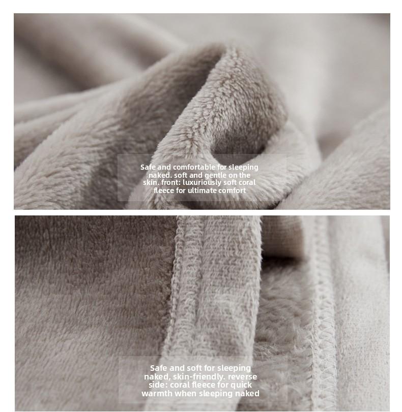 New Solid Color Flannel Blanket Nap Blanket • Office Throw Blanket • Dorm Blanket for Students • Gift Blanket • Plush Blanket