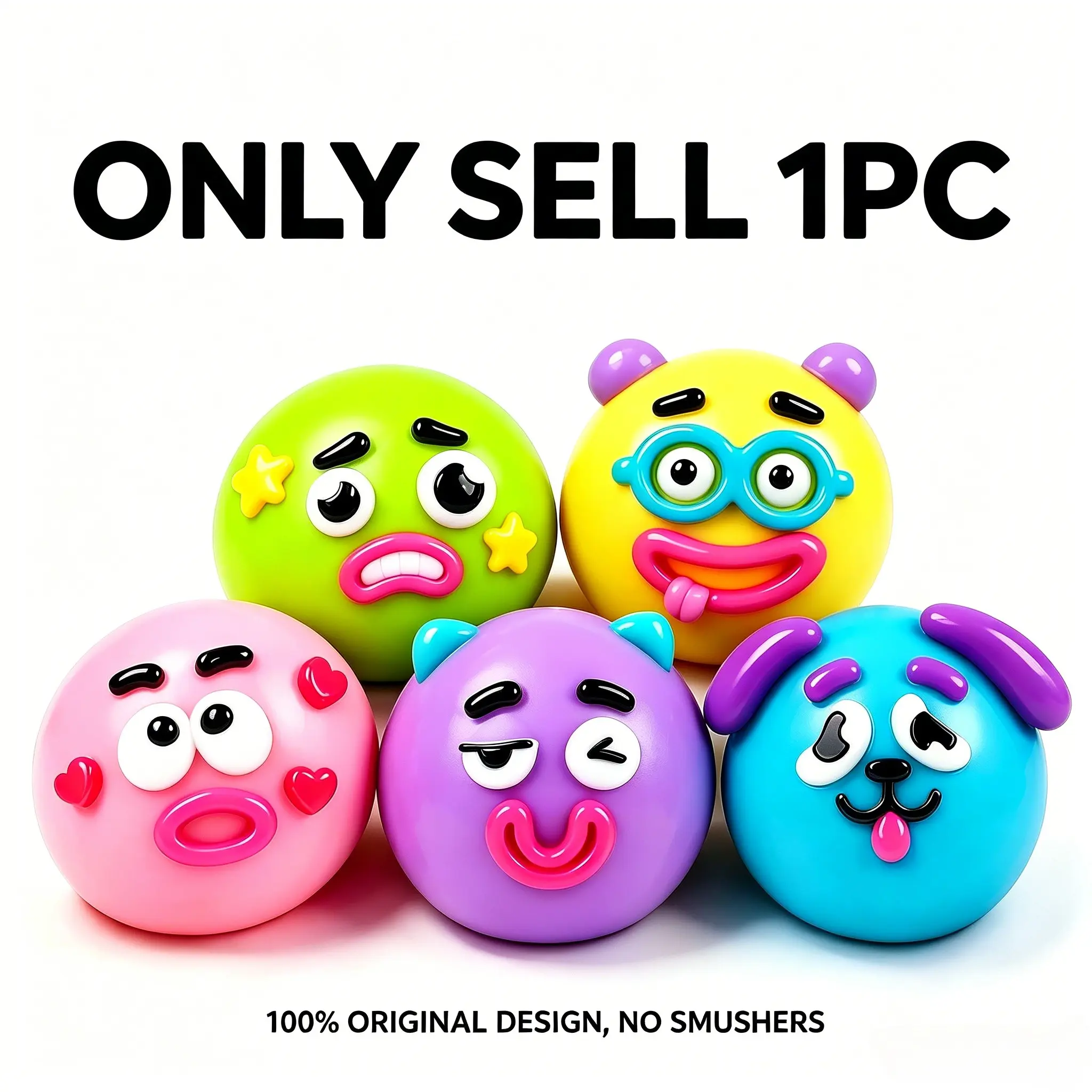 New Squishy Dog Face Swap, Soft Moldable Cute Slow Rise, Relaxing Sensory Fidget, Anxiety Stress Relief, Fun Desk Accessory for Adults, Soft Squishies