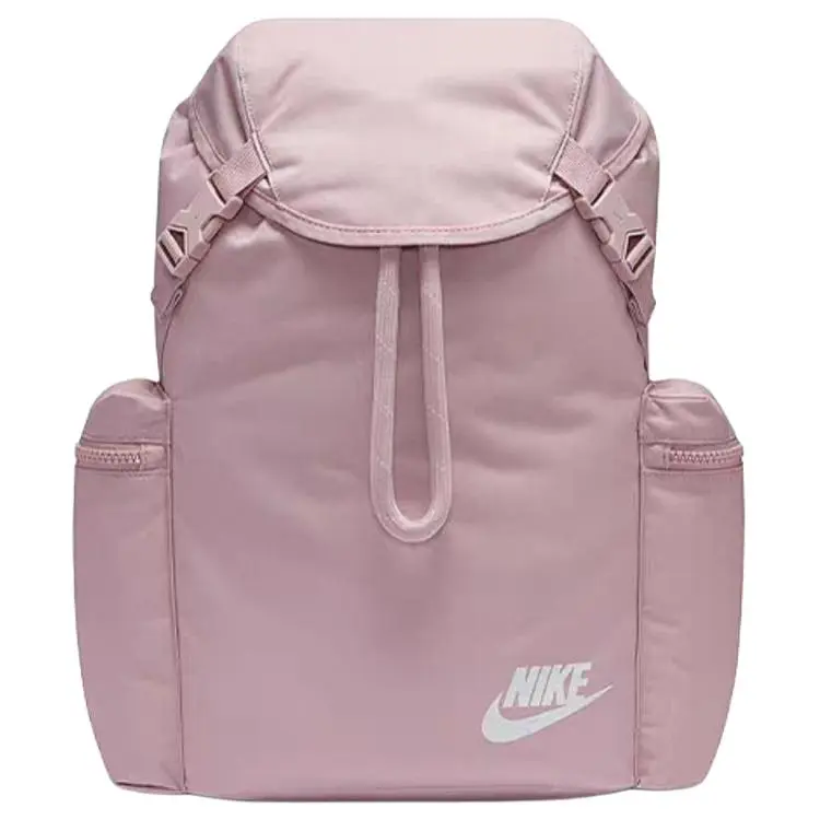 Nike Heritage Zip-Up Drawstring Polyester Backpack for Men and Women – Pink