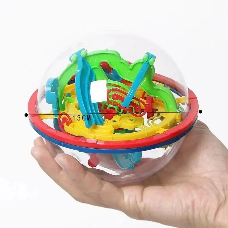 Classic 3D Magical Intellect Maze Ball Toy Puzzle Game for Adult Christmas Gift Balance Magnetic Ball Marble
