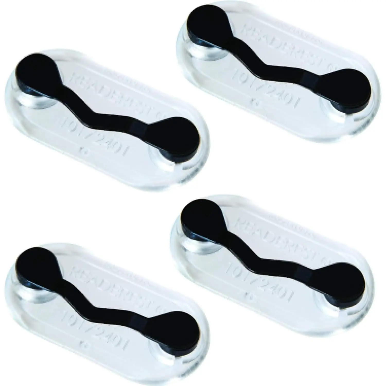 Eyeglass Holders (4 Pack) Eyewear Clip for Readers & Sunglasses, ID Badge Clip for Conferences,  Made