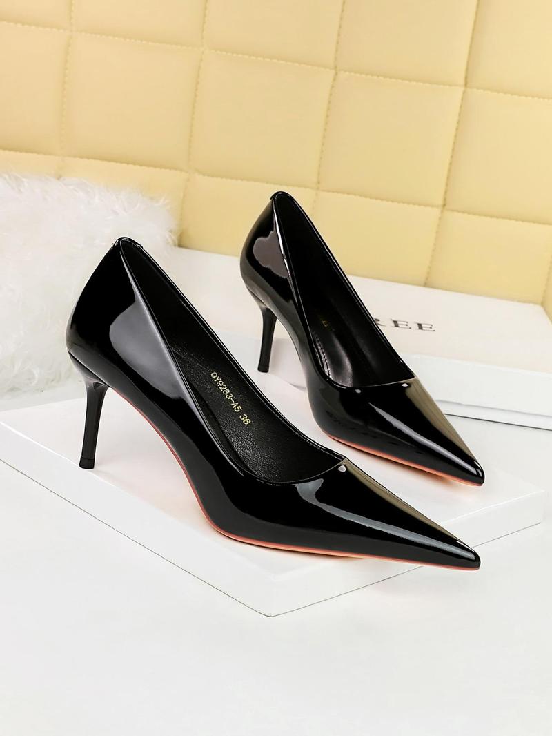 Women's Solid Color Stiletto Heels, High Heel Pumps, Elegant Pointed Toe High Heels for Party, Daily Clothing Decor, Fashionable Shoes for Women & Girls