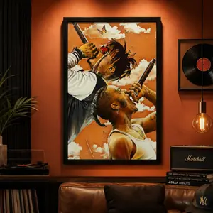 Juice 999 Xxxtentacion Art Print Poster, WRLD 999 Wall Art, Lucid Room Home Print, Rap 999 Music Lover Gift hip hop poster album artwork poster new music poster rap fan music lover gift