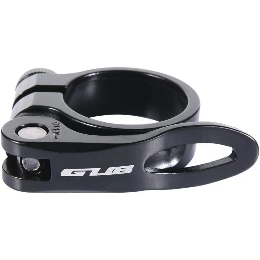 SeatPost Seat  Clamp Tube Clip Quick Release Aluminium Alloy MTB Seatpost Clamp Mountain Road   34.9mm 31.8mm (SBLACK31.8)