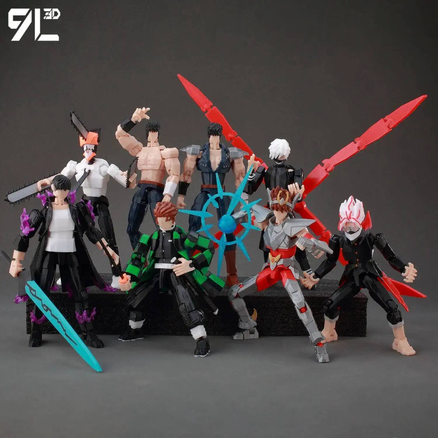 9L3D Multi-Joint Articulated Figure Dummy13 Jujutsu Kaisen Kenjaku Brain Entity Satoru Gojo Lucky13 Desktop Display Figure Model