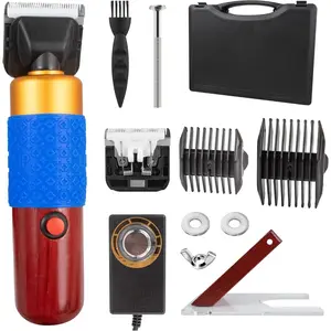 Electric Adjustable Speed Carpet Trimmer Tufting Carver with Shearing Guide & 2 Blades, Rug Shearing Clippers Carpet Carving Tool for Handmade Tufted Rug Cleaning & Trimming