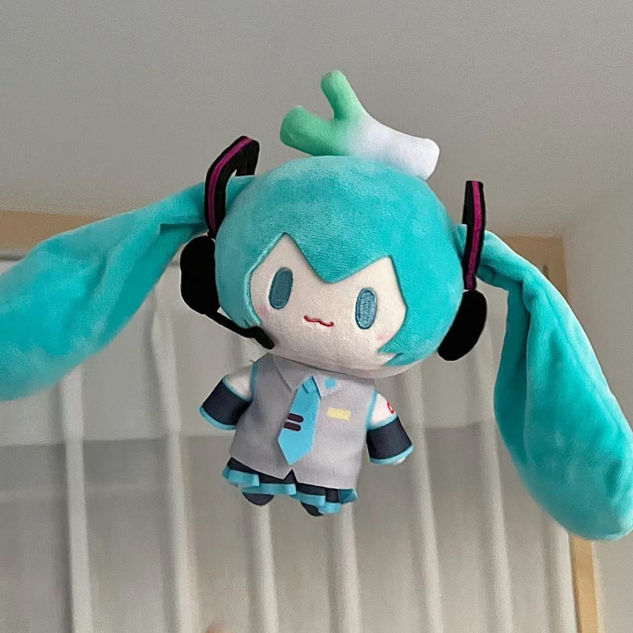 15cm Hatsune Miku Fufu Plush Doll Kawaii Q Version Figure Plush Doll Anime Presents Girlfriend Stuffed Toy Collection Gift