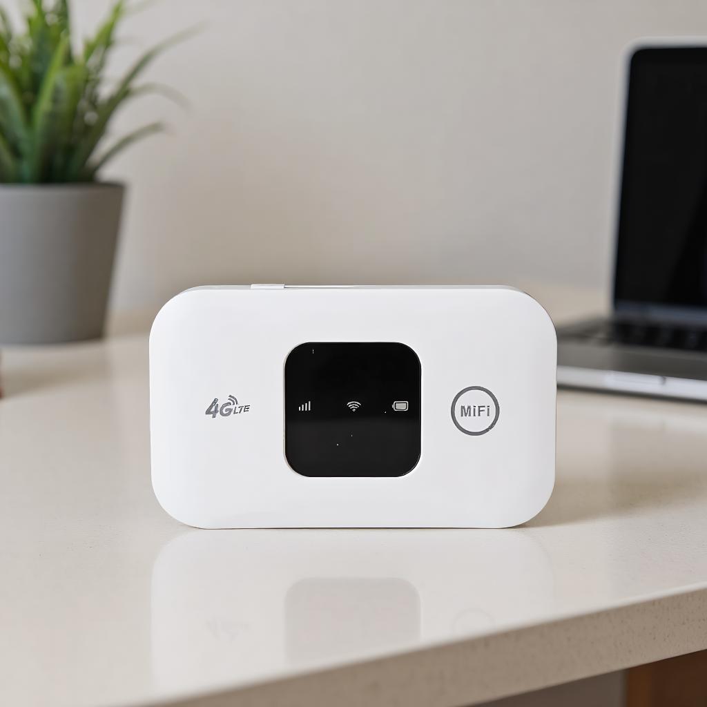 SENN Pocket WiFi Router 2025 - High Speed 4G LTE Mobile Hotspot, Instant Setup for iPhone Android Laptop, Long Battery, Compact White