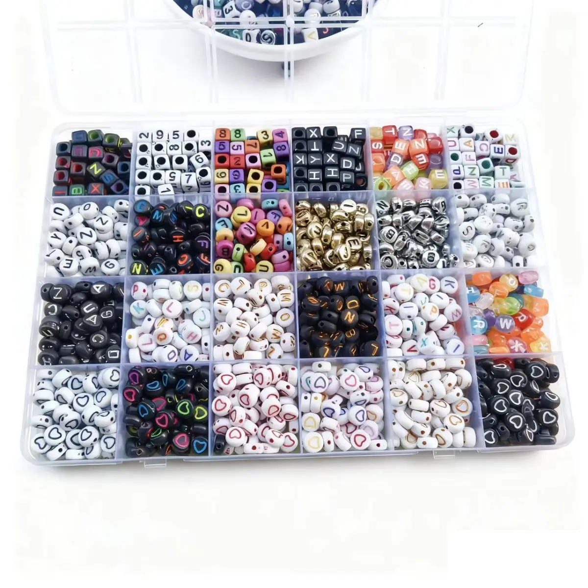 920 Pieces Multi-Color Clay Bead Bracelet Necklace Kit, Friendship Bracelet Set with Letter Beads, DIY Jewelry Making Gift for Teenagers