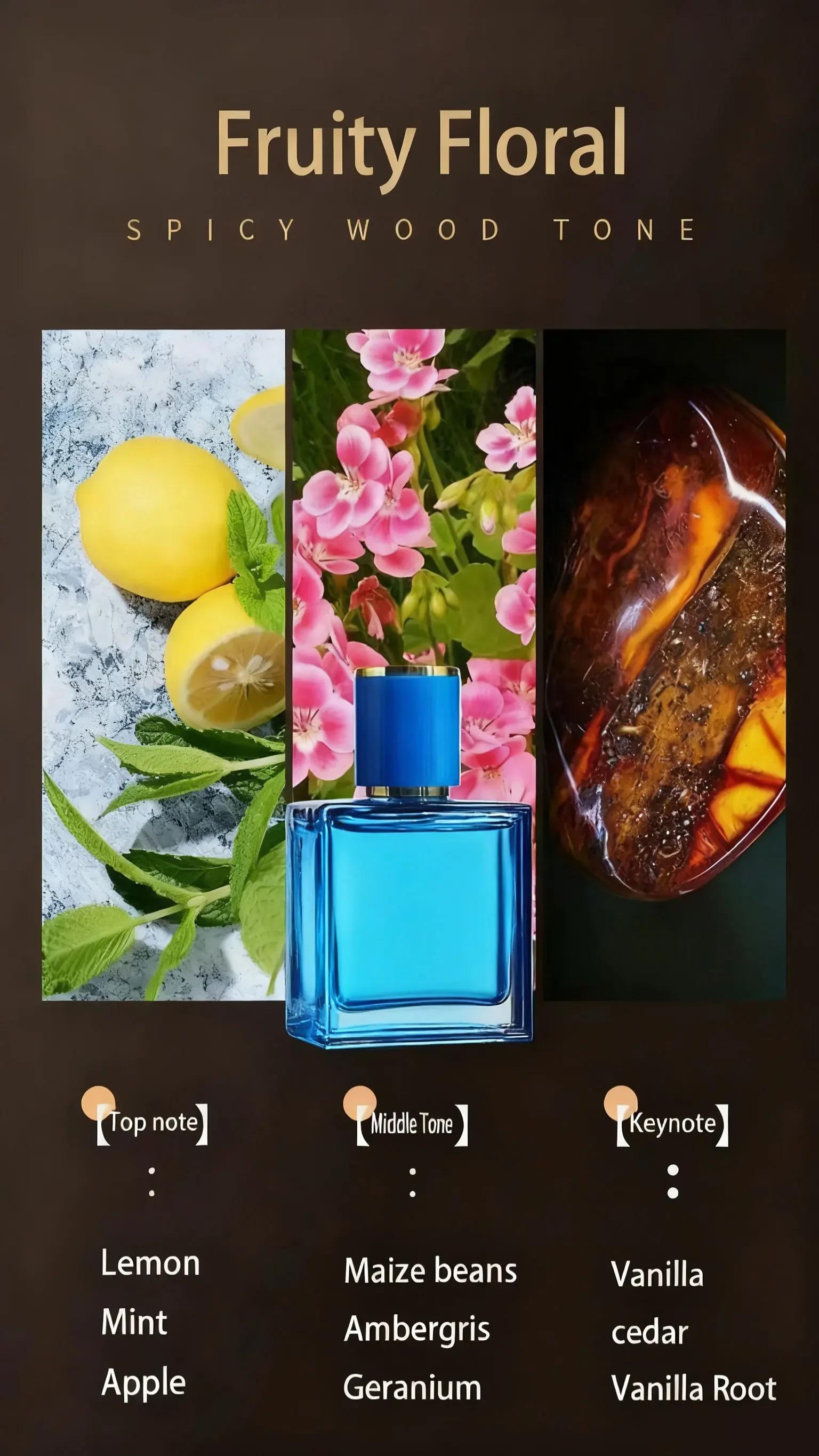 Men's 3pcs Gift Set Eau De Parfum 90ml Long Lasting Woody Floral Cologne Fragrance Fascination Man