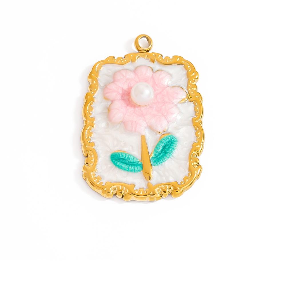 Titanium steel DIY jewelry accessories, stainless steel necklaces, bracelets, pendants, 18K gold pendants, accessories, and ornaments