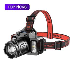 led headlamp, usb rechargeable waterproof headlamp for exploration, outdoor camping lighting supplies, led lights, camping accessories, camping essentials, rechargeable flashlights, adjustable tactical flashlight, high lumen flashlight
