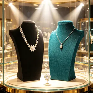 Fashion Velvet Necklace Display Stand, Durable Soft Material, Home, Store, Expo Use, /, Jewelry Organizer, Mannequin Rack