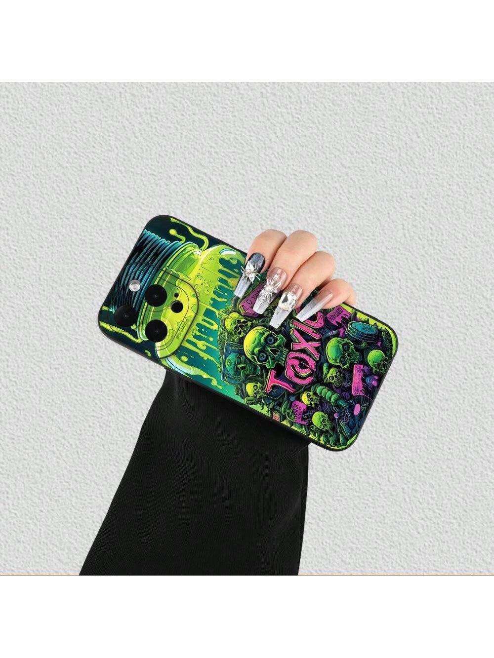 Hot Selling Creative Skull And  Pattern Mobile Phone Case, Suitable For IPhone 16/15/14/13/12/11/XS/XR/X/7/8 Plus/Pro/Max/Mini - Creative And Fashionable Design, Suitable For Men And Women, Give To Friends, Family, Boyfriend, Girlfriend