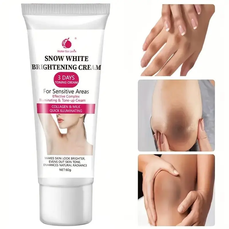 Instant whitening cream with vitamin C, niacinamide, and snowwort. Hypoallergenic formula whitening skincare - 3-day fast whitening and light beige brightening, Radiance, Bright Glowing Skin, Moisturizing, personal care products, Sensitive