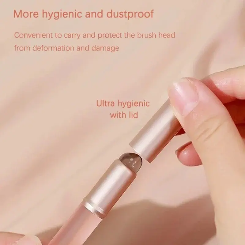 Silicone Lip Brush Small Round Head, Dustproof Concealer Applicator, Multifunctional Makeup Tool for Lipstick and Foundation