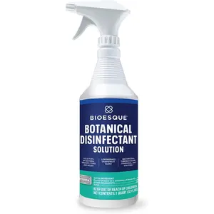 Botanical Disinfectant Solution, Heavy Duty Broad-Spectrum Disinfectant, Kills 99.9% of Bacteria, Viruses*, Fungi, & Molds, 32 Fluid Ounce (Pack of 1)