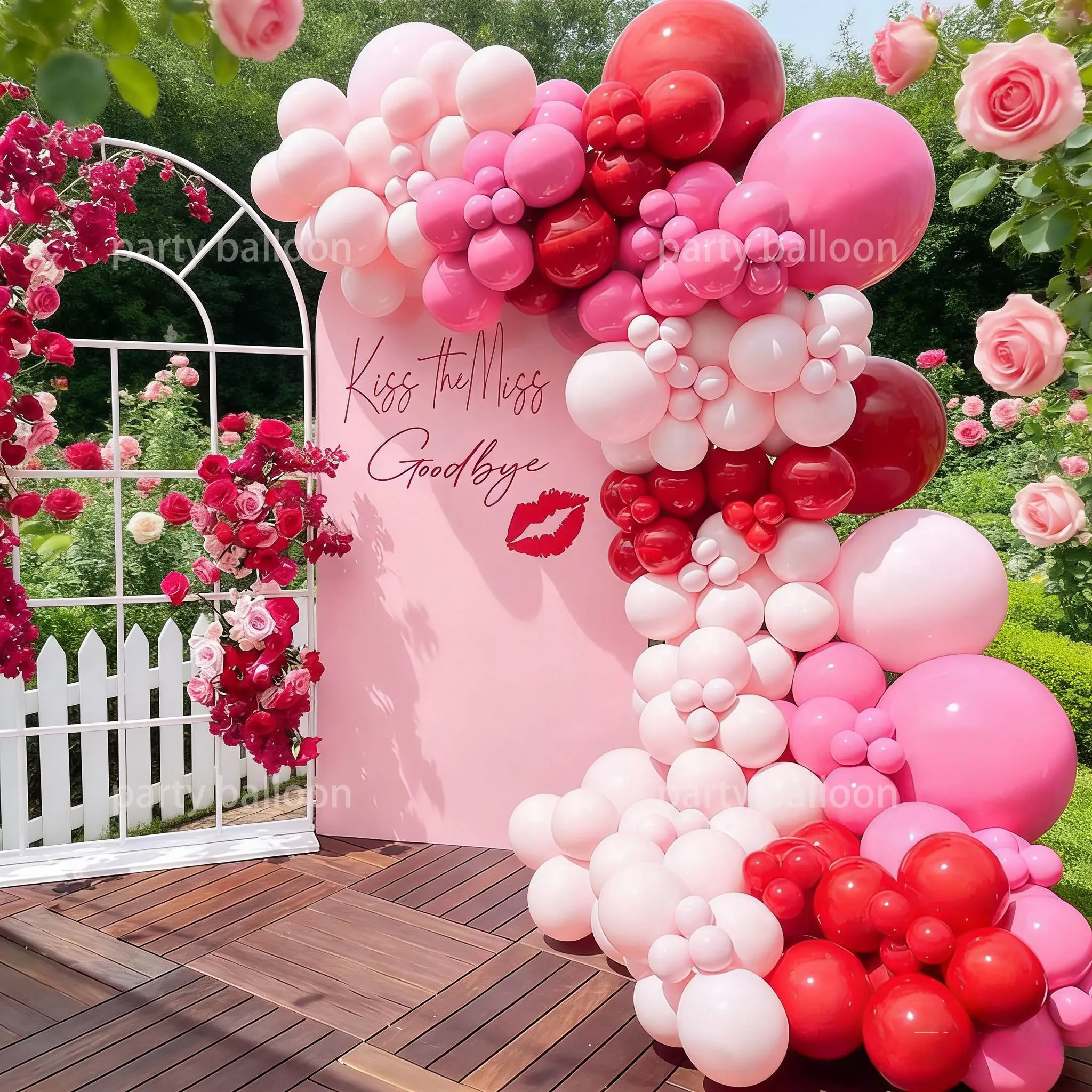 149 Latex Balloons for Valentine's Day, DIY Balloon Chain, Wedding, Anniversary, Birthday Party Decorations, Balloon Party Supplies