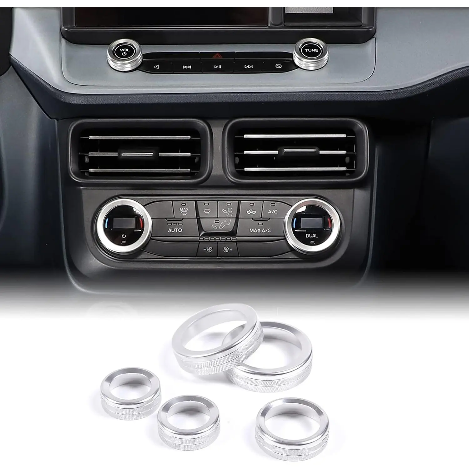 Maverick 2022  Air Conditioner  Button Trim Cover with Volume Knob Protection Ring
