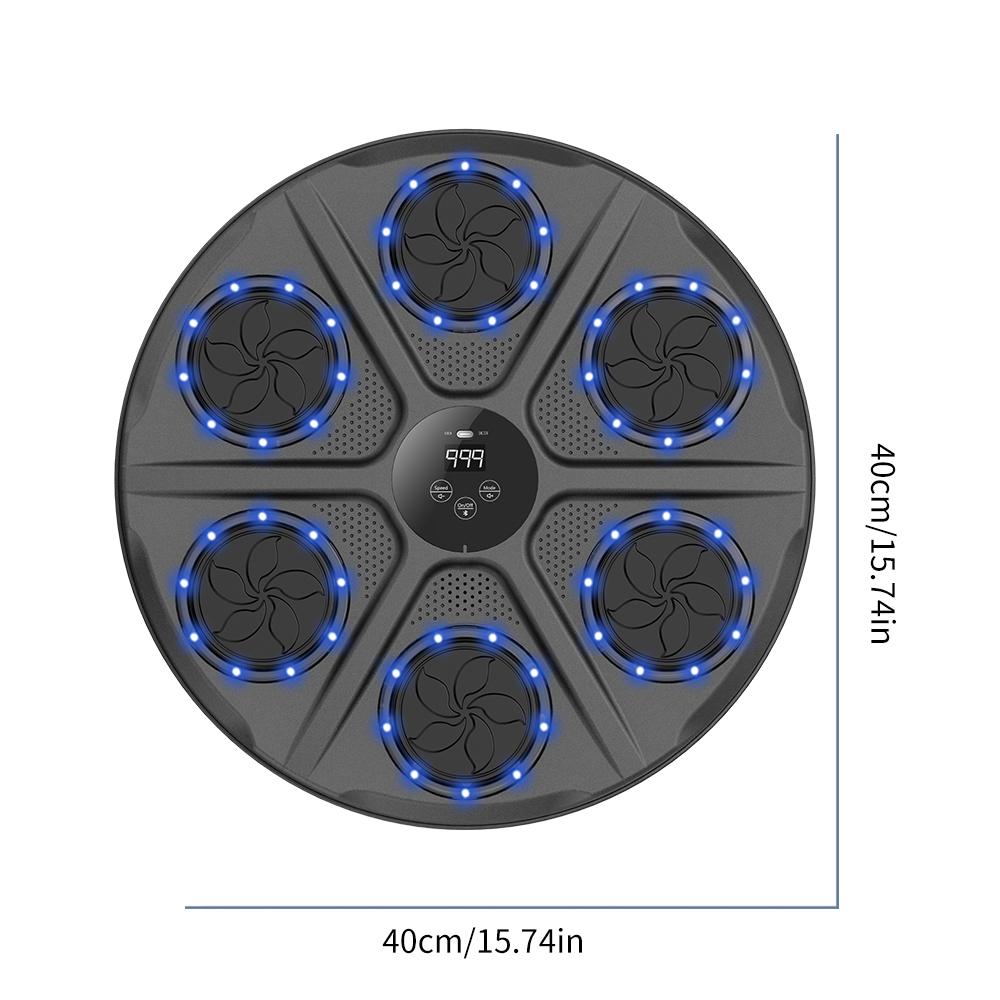 Music Boxing Six-Target Training Machine with Gloves - Wall Mount Fun Fitness for Kids,Music Boxing Machine，Boxing， Wall Mount Boxing Machine - Smart Fun Fitness Gear for All Ages,Interactive Boxing Trainer - Enhance Workout Fun with Free Boxing Gloves