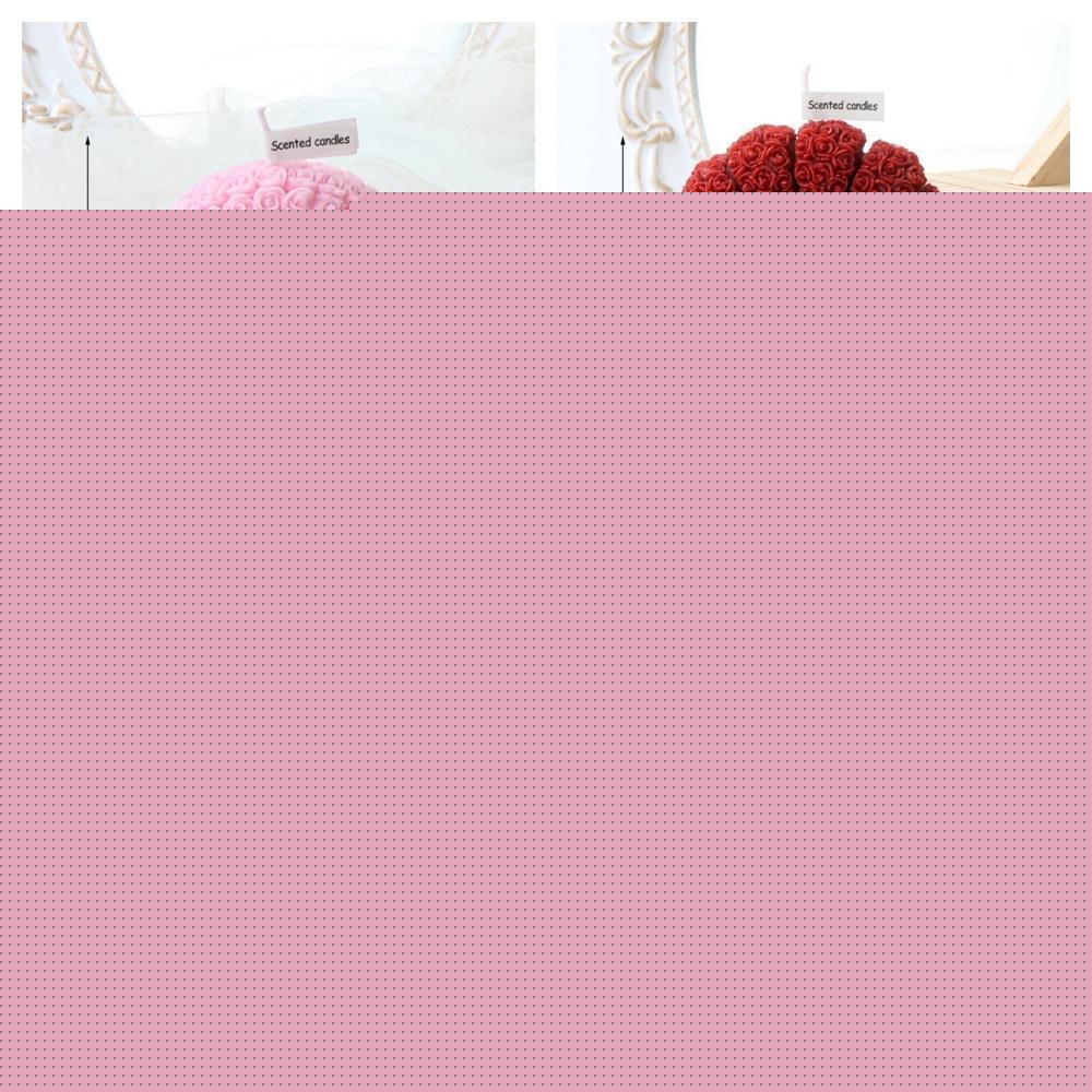 Beautiful Love Rainbow Roses Flowers Scented Candle Mother's Day Festival Romantic Wedding Supplies Birthday Elegant Gift