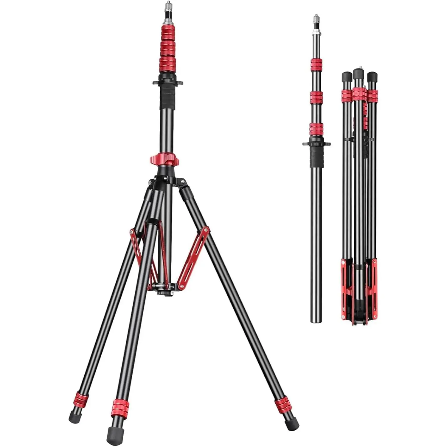 Light Stand , Adjustable Tripod Stand for Photography, 260cm/102inch Studio Sturdy Tripod for Speedlite Flash Softbox Strobe Light Camera with Carrying Bag