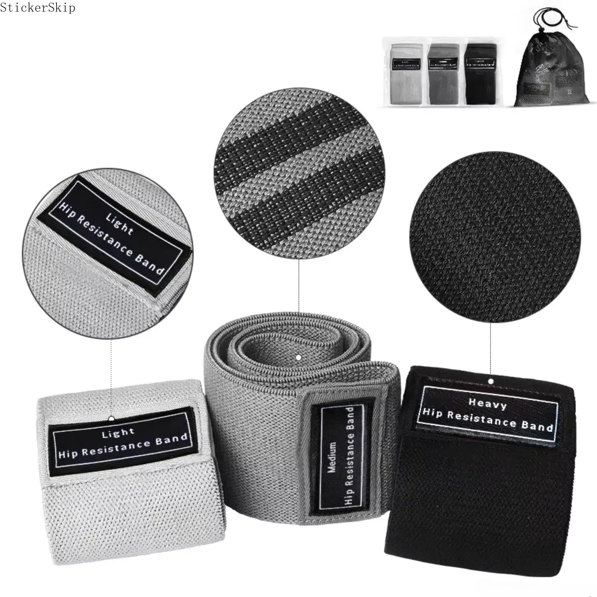 2026 Fabric Resistance Bands Set – Non-Slip Elastic Workout Loop Bands for Women & Men, Booty Glute Training Bands for Squats, Yoga, Pilates & Home Gym, Durable Stretch Fitness Equipment for Daily Exercise