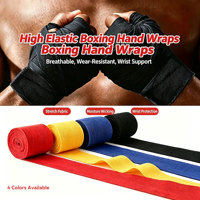 1pc Shock-Absorbing Hand Wraps for Karate, Sanda Boxing, and Fitness - Protect Your Hands and Improve Performance