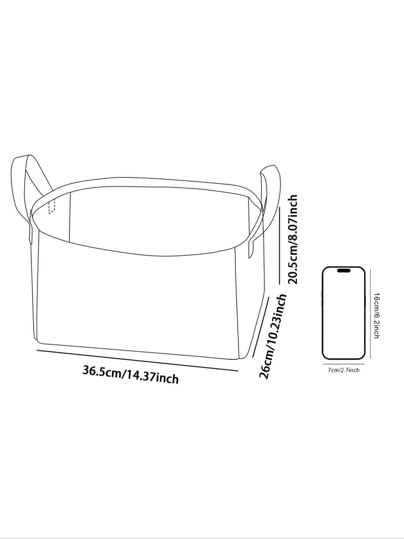 Penguin Pattern Printed Open Storage Box, Multi-functional Storage Basket with Handle, Foldable Clothing Storage Box, Clothes Baskets, Home Essentials