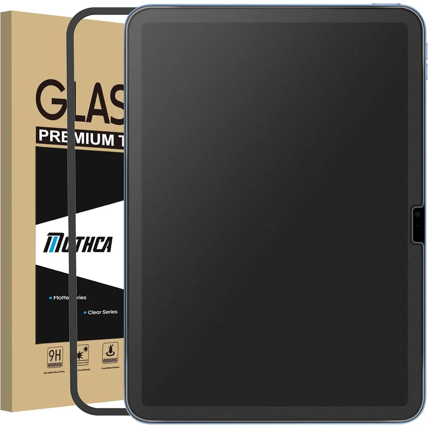 Matte Glass Screen Protector for iPad 11-inch A16 2025 (11th Generation) / iPad 10th Generation 10.9-inch 2022 Anti-Glare & Anti-Fingerprint Tempered Glass (Not ) with Alignment Frame