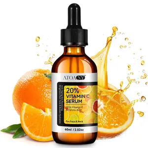 ATOANY Vitamin C Serum, containing 20% vitamin C, revitalizes and brightens the skin, evens out skin tone, and provides long-lasting hydration. Suitable for all skin types.