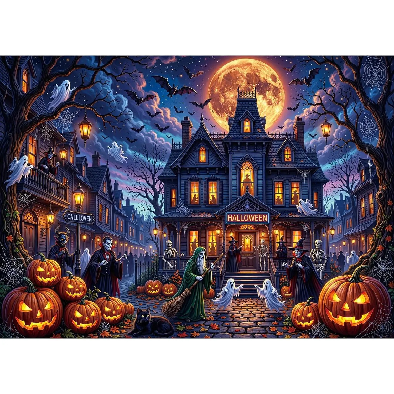 Puzzles for Adults 1000 Pieces, Jigsaw Puzzle for Adults, Fun Challenging Puzzle, Halloween Puzzles Game Night, Interlock Perfectly No Dust, Party, Interactive Gifts