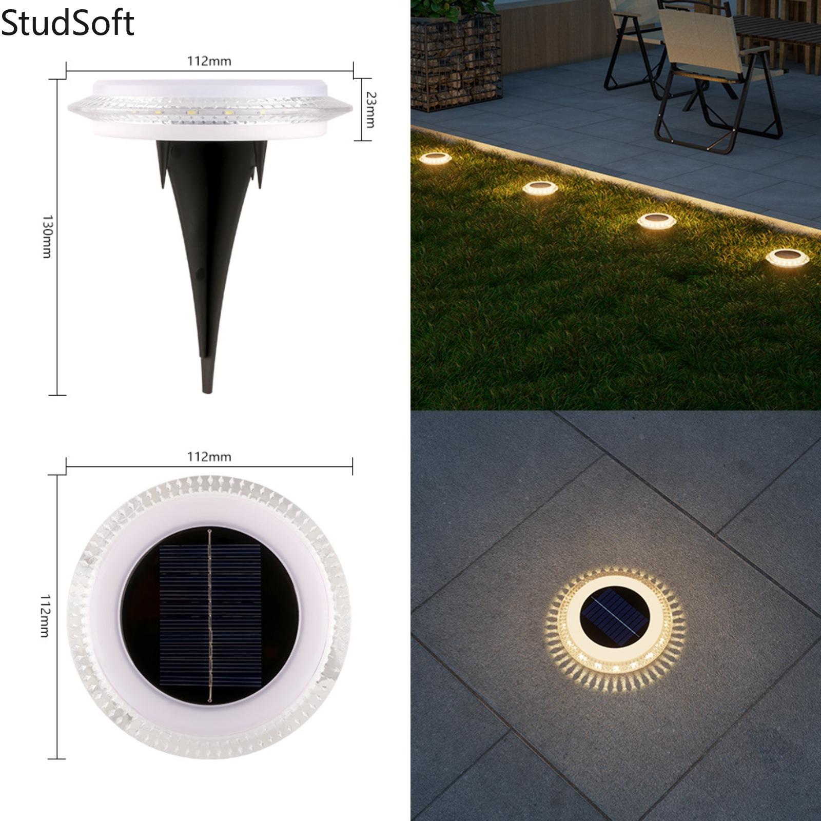 Solar In-Ground Lights & Lawn Lamps — Villa Landscape Decor, Outdoor Waterproof Ground Lights, and Garden & Courtyard Ground-Stake Lighting
