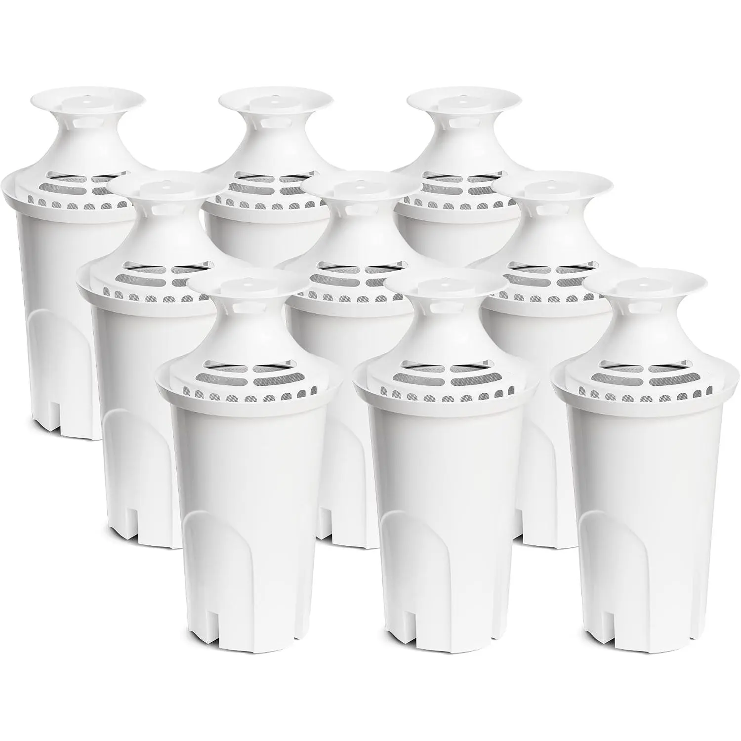 Water Filter Replacement Compatible with Brita Water Pitchers and Dispensers, for Classic 35557, OB03, Mavea 107007, Reduce Chlorine and Bad Taste, BPA free, Pack of 9, Activated Carbon, 2 Months