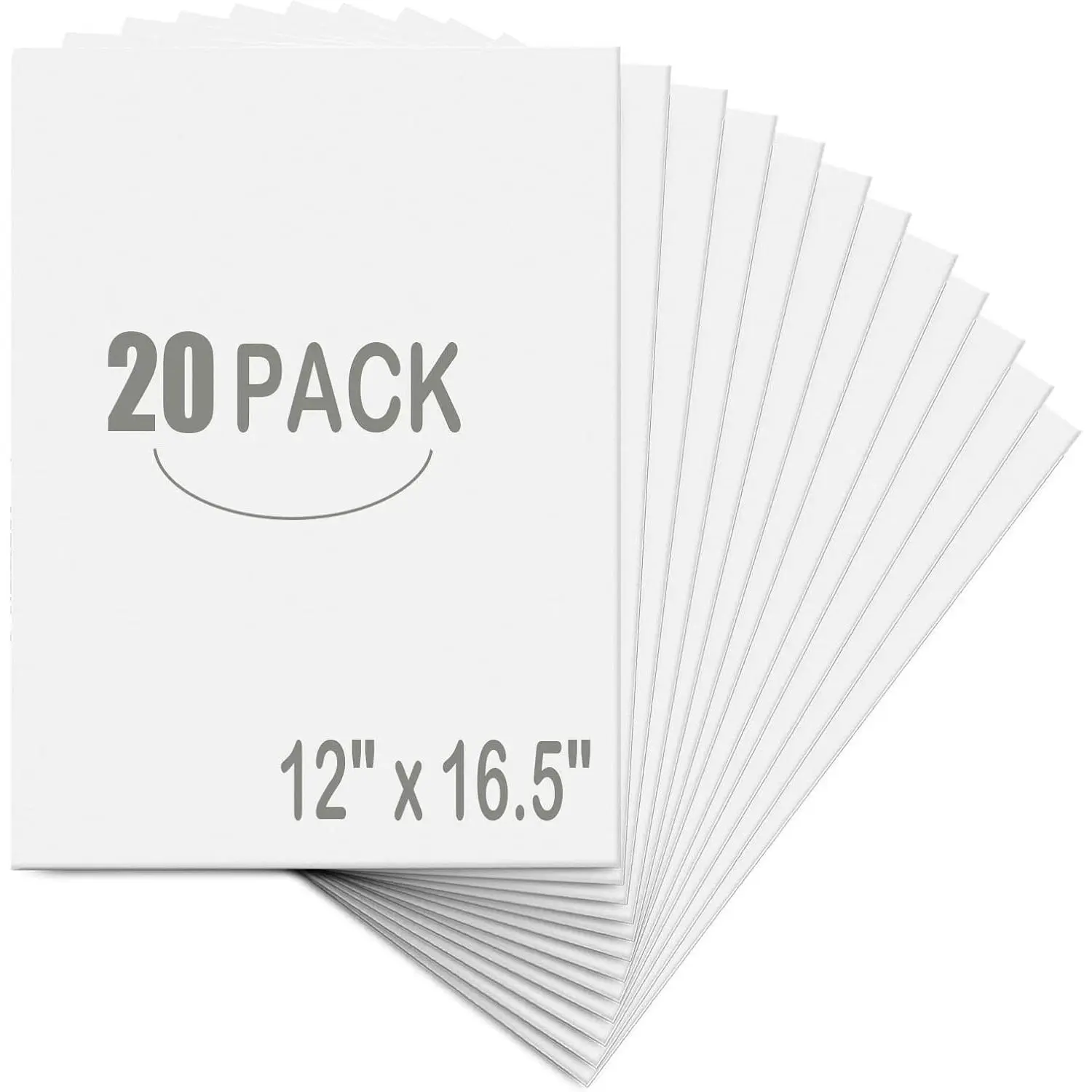 20 Pack White Foam Board 12" x 16.5", 3/16" Thickness A3 Polystyrene Foam Core Sheets for Art Crafts, Presentation, Wedding, School Projects